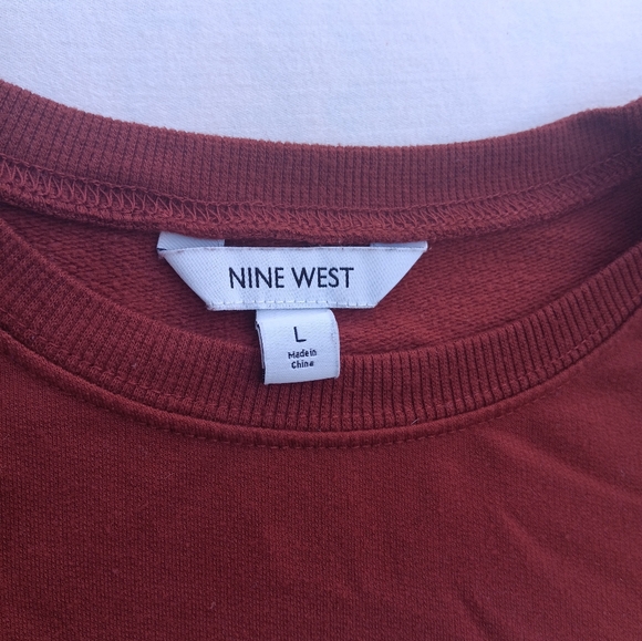Nine West Hello Weekend Sweatshirt Large - Picture 2 of 4